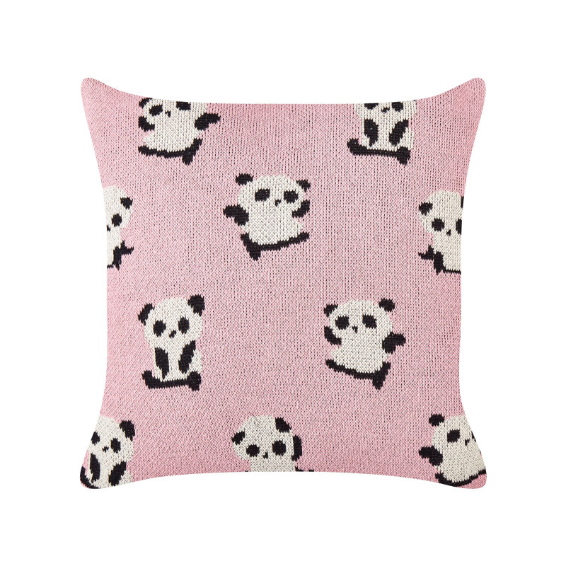 Benefiel Animal Print Square Cushion, Pink