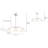 Modern Elegant 3-Light White Dome Kitchen Island Pendant Light Silver Linear Chandelier