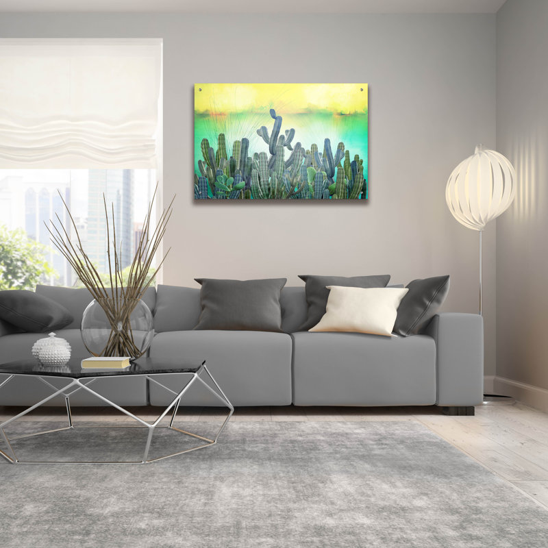 " Cactus " by Mark Ashkenazi, 24" H x 36" W x 0.2" D