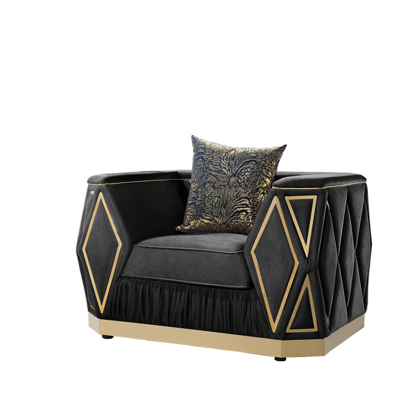 Ensemble de salon 2 pièces Cavalli, Black/Gold
