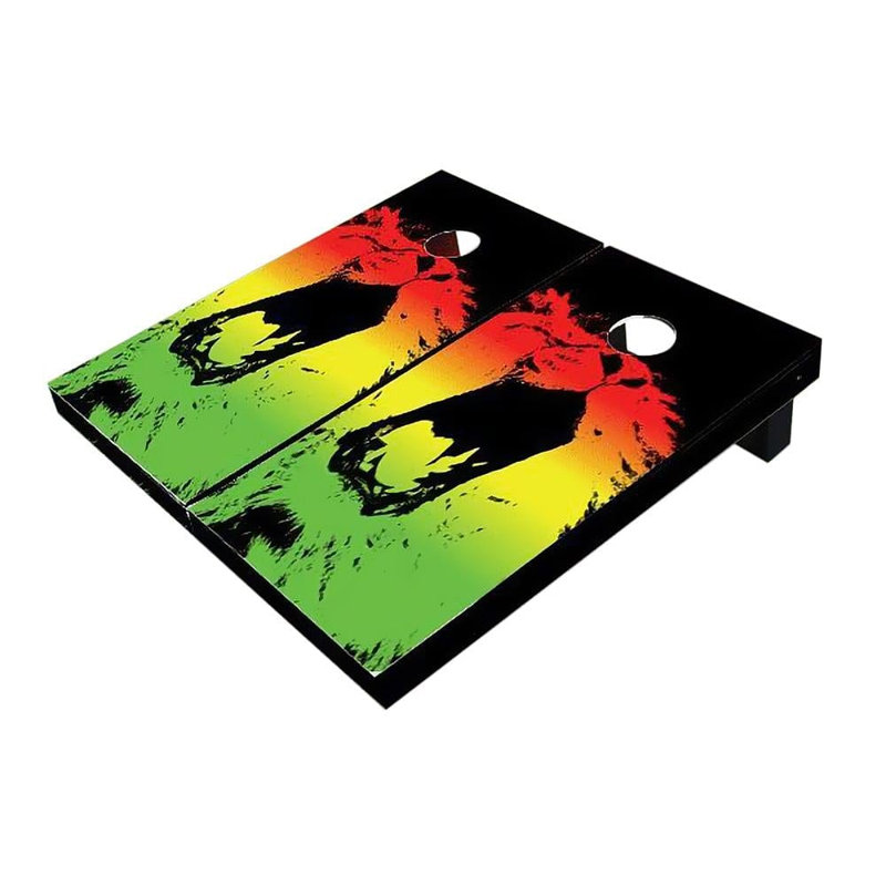 Planches 2 'x 3' Rasta Lion Cornhole