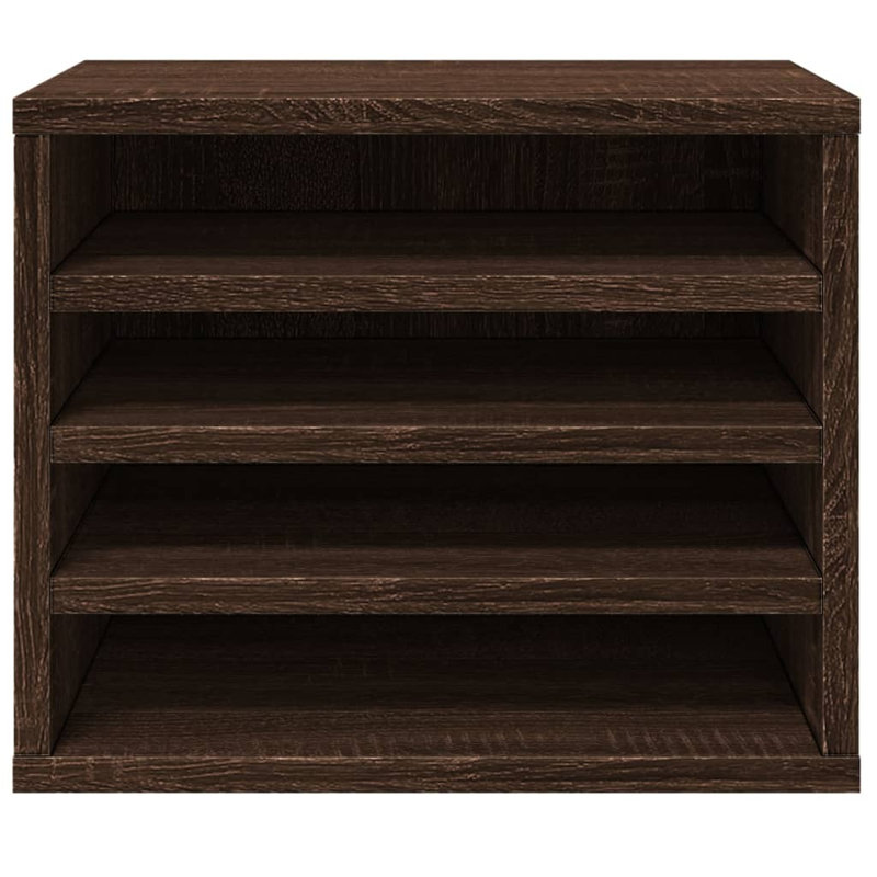  Desk Organiser 36X26x29.5 Cm Engineered Wood, Brown Oak