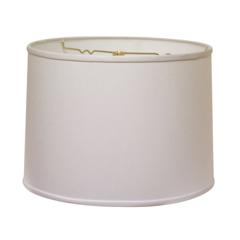 13" Throwback Drum No Slub Lampshade, White