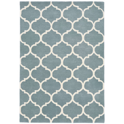 Reina Geometric Wool Hand Woven Area Rug