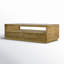 Fallbook Glass Top Coffee Table with Drawers