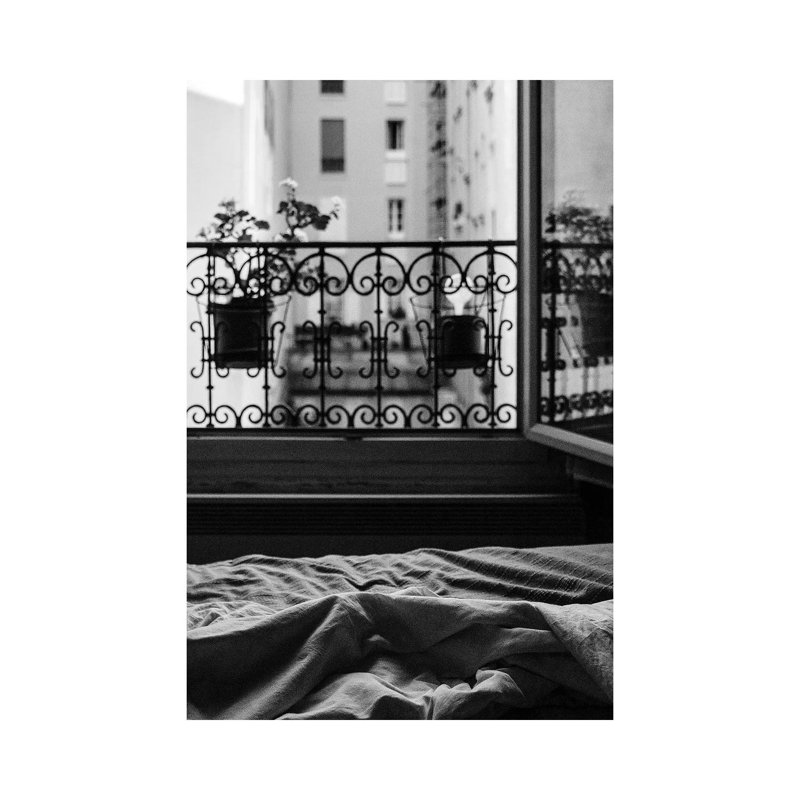 Balcon - photographie sur toile tendue, H 26 po x l 18 po x 1,5 po