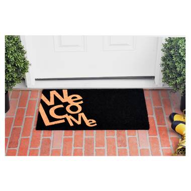 Lydia Happy Camper 30 x 18 Non-Slip Indoor Outdoor Door Mat Redwood Rover