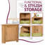 Farris Solid Wood 1 - Door Rectangle Accent Cabinet