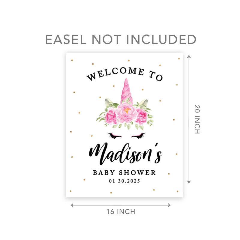 Panneau de bienvenue pour fête de naissance