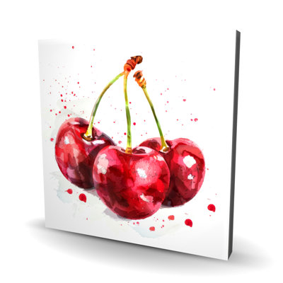 The Cherries - White Canvas Art for Home Decor | Stylish Wall Art