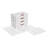 4-Tier Narrow Storage Cabinet Floor Standing Storage Organizer Linen Cabinet with Universal Wheels 