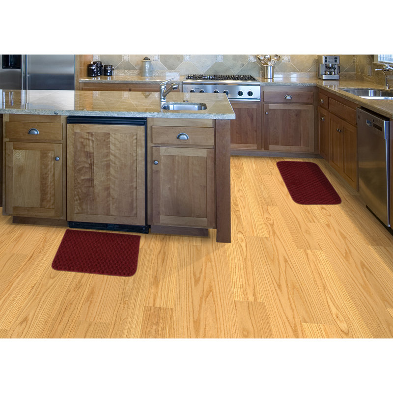 Lomax Non-Skid Kitchen Mat, Chili Red