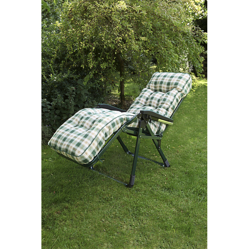 Lina 69cm Long Reclining Single Chaise with Cushions, Pavia