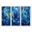 Hortensia bleu et vert Vortex I - Collection d'art mural hortensia-1253114910-1253114909-1253114907