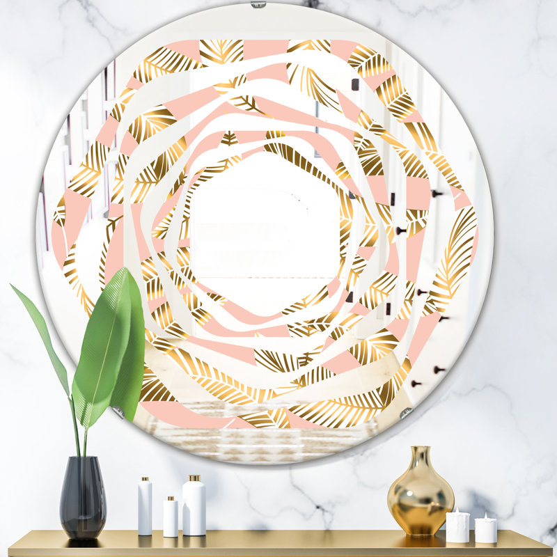 Miroir mural Botanical Design I Whirl Cottage Americana, H 23,6 po x l 23,6 po, Botanical Design I Whirl