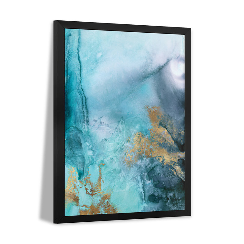 «Gold Under The Sea I» par Eva Watts, H 32 po x l 24 po