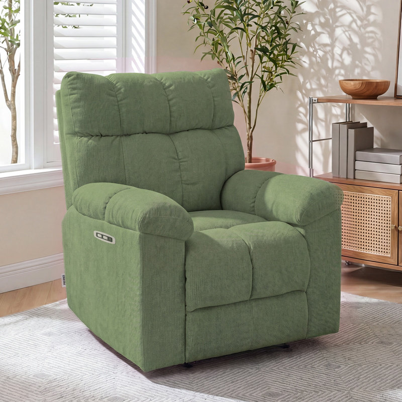 102cm Wide Chenille Rocker Standard Recliner