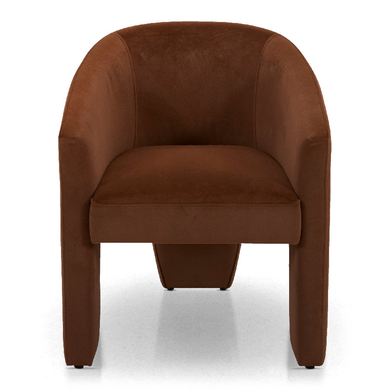 Chaise Danford en osier Capri, Orange
