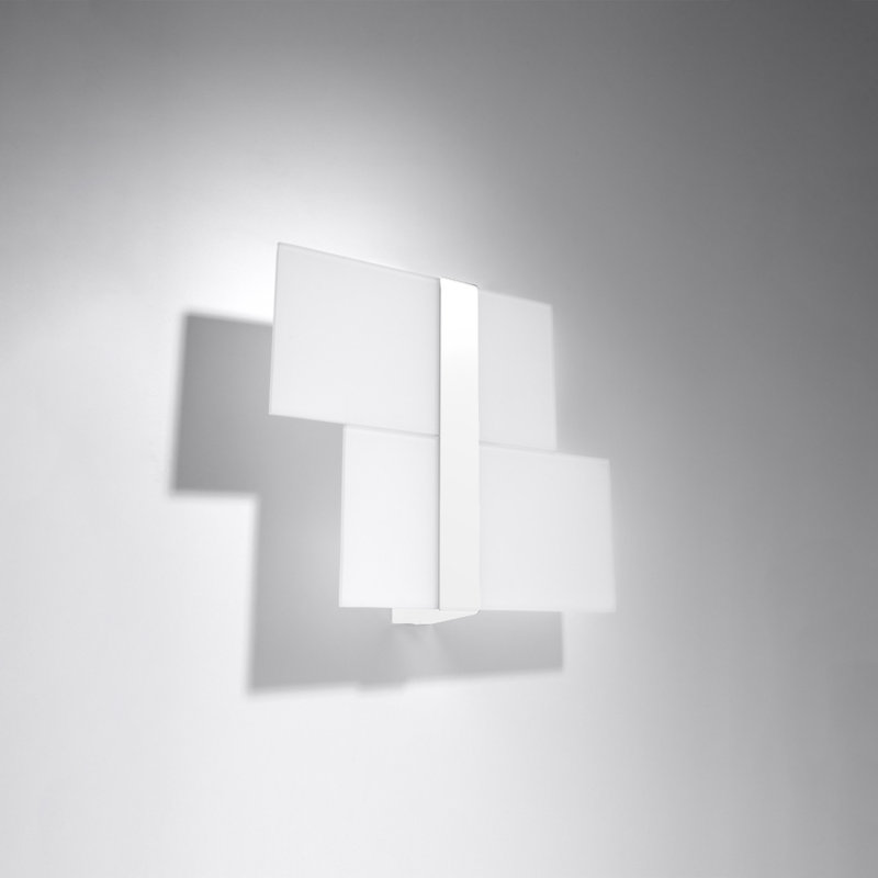 Massimo Steel Flush Mounted Sconce, White
