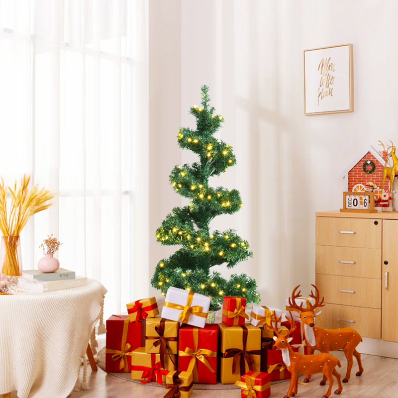 3.94' H Lighted Artificial Christmas Tree