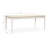 Extendable Rectangular Dining Table With 6 Arm Chairs And Buffet