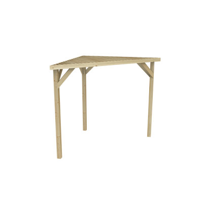 2.13m x 2.94m Solid Wood Pergola