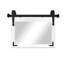 Miroir vertical moderne avec rail de porte de grange en acier et supports de coin décoratifs en métal Modern-1522429551-1522429562