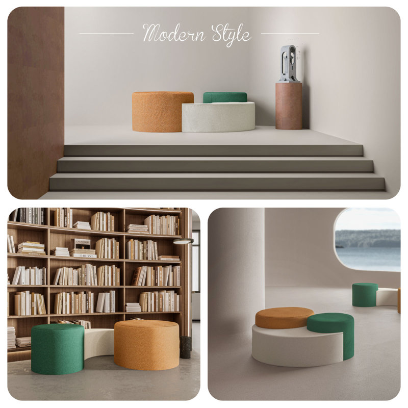 24 in Modular Ottoman Stool