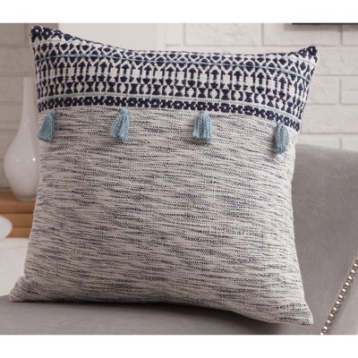 Orell Navy/White Throw Pillow