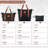 Ensemble de valises 6 pièces Hardshell, valises extensibles légères à deux roues, verrou TSA, noir-117793385