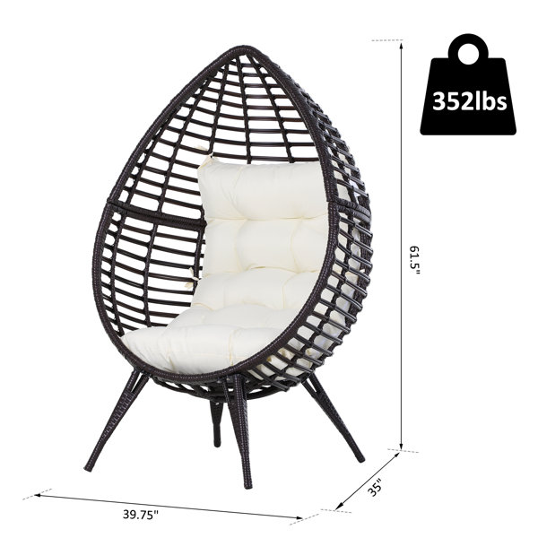 Luxembourg Patio Chair with Cushions