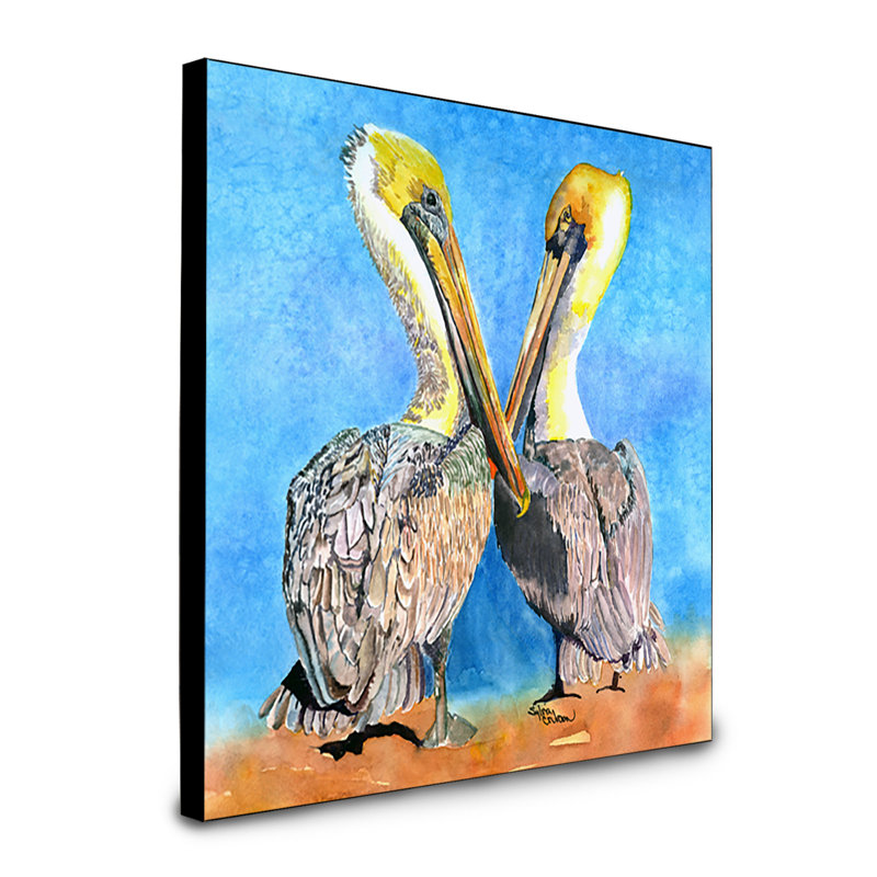 Panneau mural pelican art Illeigh