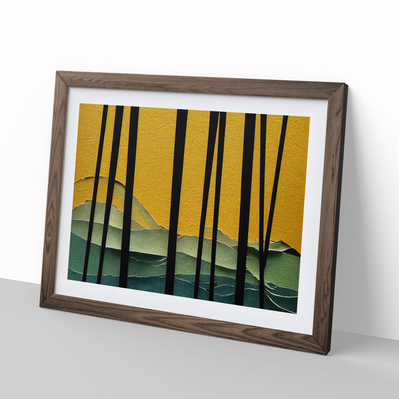 Dazzling Forest - Framed Print, Walnut Framed, 34cm H x 46cm W x 2cm D