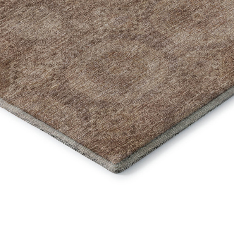 Premium Machine Washable Alaina AMF1925 Panels Rug, Rectangle 1'8" x 2'6"