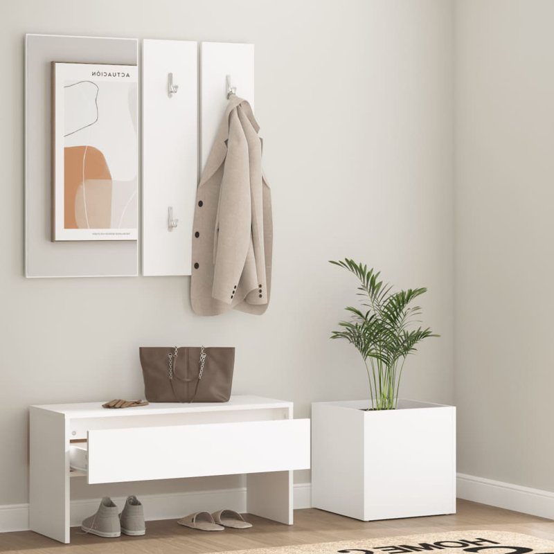 Jilek vidaXL Hallway Furniture Set Engineered Wood, White