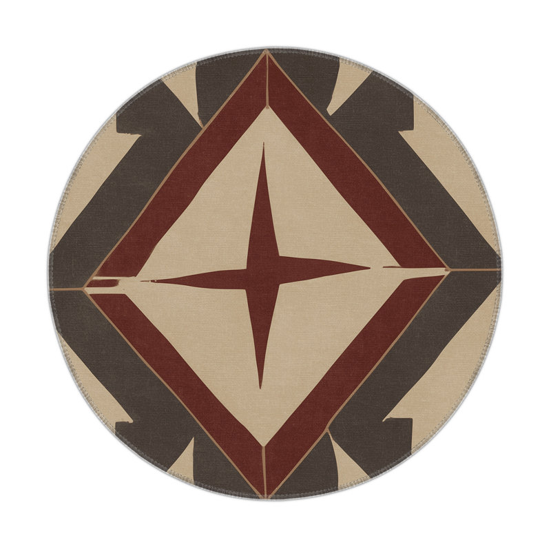 Relic Radiance Indoor And Outdoor Area Rug, Round 5'