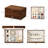 Black Walnut Wooden Jewelry Box for Women, 3 Layer Organizer with Drawer