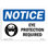 Eye Protection Required Aluminum Sign 18 x 24