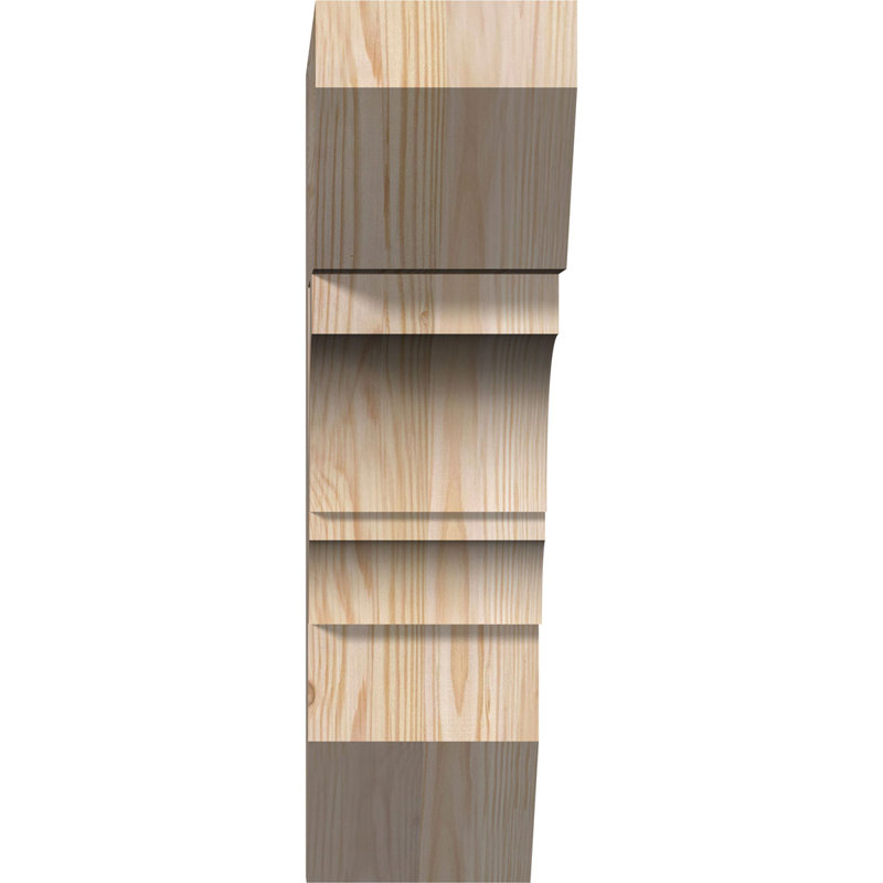 H 6 po x l 40 po x Support en bois / corbeau, H 20 po x l 5,5 po x P 20 po