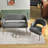Mini Sherpa Mid-Century Accent Chair,Hollow Back, Solid Wood Handrail,Comfy Multi-Use Armchair,-1929243763