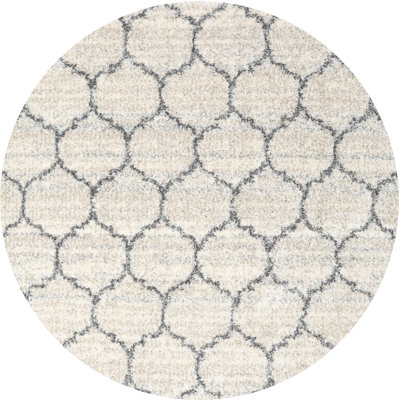 Tapis contemporain ivoire