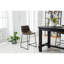 Table en bois antique et quatre chaises à hauteur de comptoir avec choix-1872443590