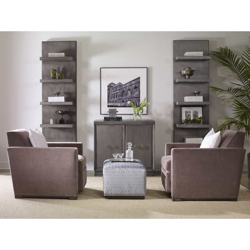 Michael Weiss Donovan Ottoman, Casa Blanca, Jiggles Fawn Polyester
