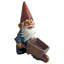 Wheelbarrow Willie Garden Gnome Statue