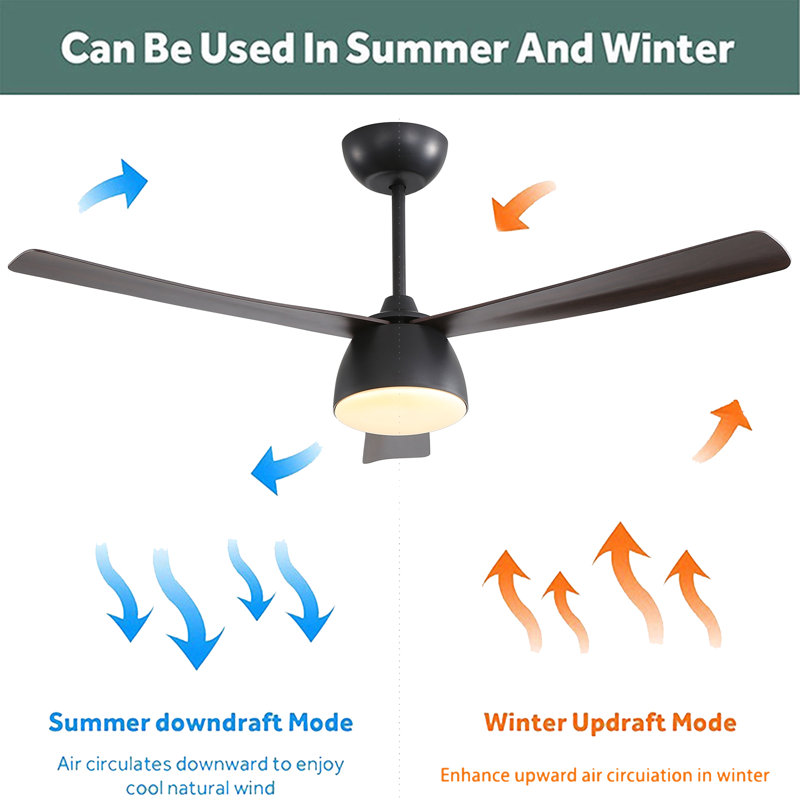52'' Ceiling Fan Light With Remote