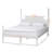 Celsie King Size Four-Poster Platform Bed with White Wooden Bed Frame, 58.82'' H X 77.99'' W X 84.19'' L-2133461949-2133461951