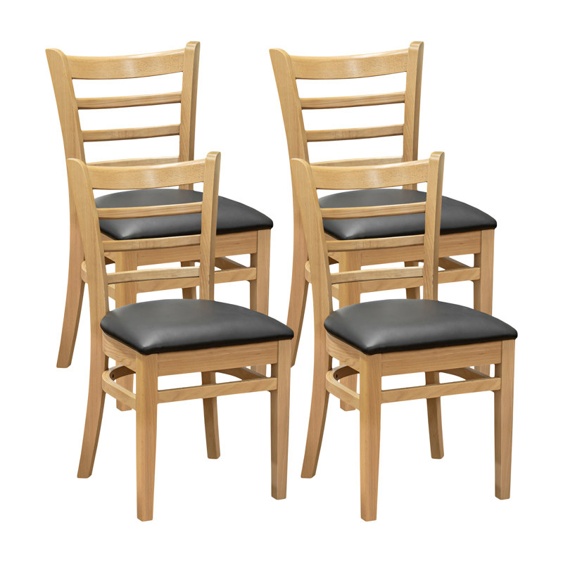 18'' H Upholstered Side Chair, Natural, 4