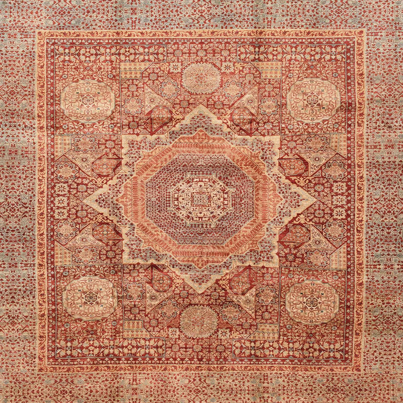 Abstract Indoor Rug, Square 7'