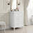 24"W Free-Standing Single Bathroom Vanity Set With Ceramic Sink, Solid Wood Frame, Storage Cabinet With Tip-Out Tray & 2 Drawers,2 Doors-492012337