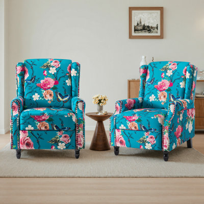 Fauteuil inclinable manuel avec dossier à oreilles Ameiah